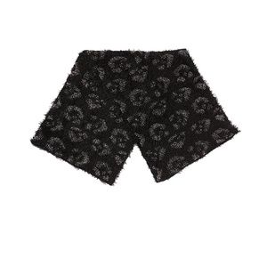 Leopard Patterned Metallic Infinity Scarf